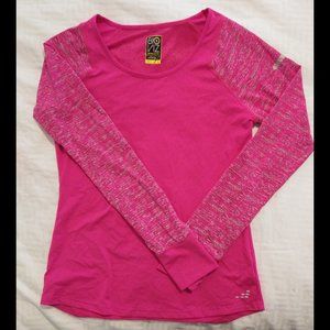 BCG Bio Viz 360 Reflective Athletic Top Sz S Pink/Silver